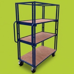 1220 x 800 mm Adjustable Shelf Trolley