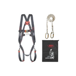 Safety Harness with chain and carabiner