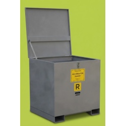Rigid Bulk Bag Container with Hinged Lid