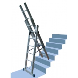 Ladder Used on Stairs