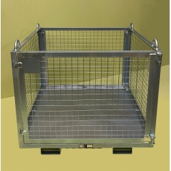 Galvanised Crane Goods Cage - Straight on