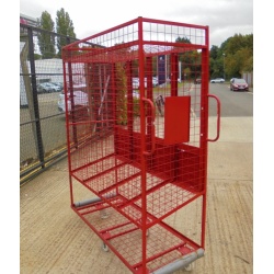 Mesh Picking Trolley on Wheels