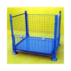 Folding Mesh Stillage With Half Drop Door