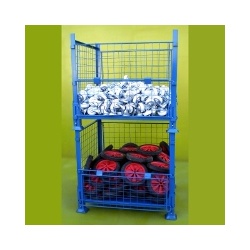 Stackable Folding Mesh Stillage With Stock 