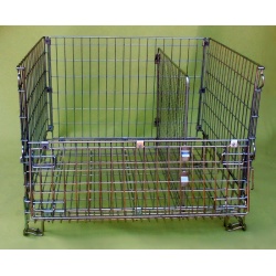Folding Wire Cage With Divider
