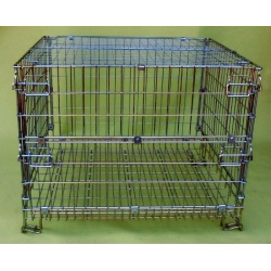Folding Wire Cage With Lid