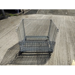 Second Hand Folding Wire Cages Half Drop Door Down
