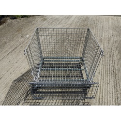 Second Hand Folding Wire Cages Front Side Down