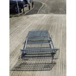 Second Hand Folding Wire Cages All Sides Down
