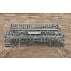 Folding Wire Cage Collapsed