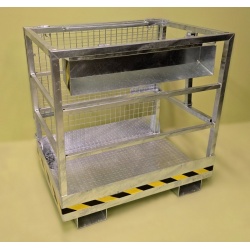 Fork Truck Safety Cage 2 Man Galvanized Folded WP305