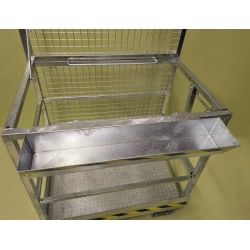 Fork Truck Safety Cage 2 Man Galvanized Tool Tray WP305