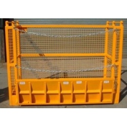 Forklift Goods Cages for moving goods by forklift and not persons, chain front