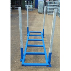 Staggered Steel Stacking Post Pallet and Loose Posts