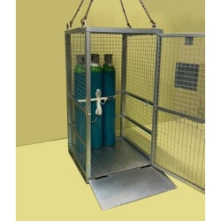 Gas Bottle Mesh Cage Hooks In Use