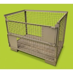 Gitter Box Mesh Stacking Stillage with Half Drop Front