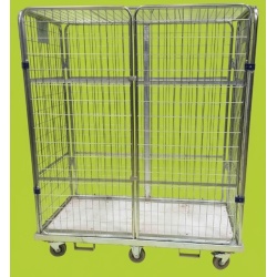 Automotive Heavy Duty Mesh Roll Cage with 2 Doors
