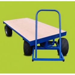Heavy Duty Turntable Truck 2000 x 1000 mm Wide Turf Tyres