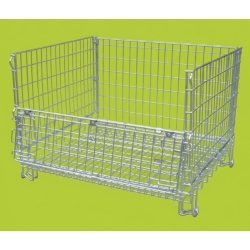 Folding Wire Pallet Cage FPC06