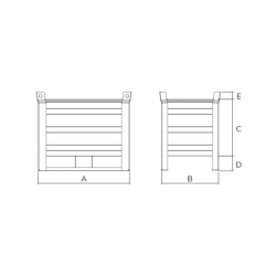 Standard Stillage with Skids 800kg Drawing 