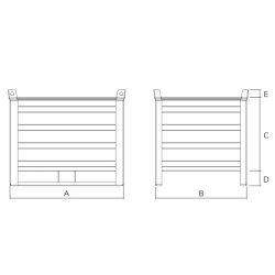Heavy Duty Stillage 1000kg Drawing