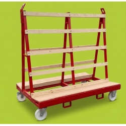 Liftable A Frame Glass Trolley 1800 x 1200 x 1800mm