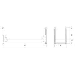 Long Stillage for Bars 3000kg Drawing
