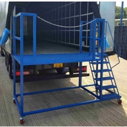 Lorry Trailer Access Mobile Unloading Platform With Steps - S1