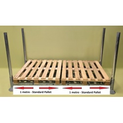 M3 Base with Posts Fitting 2 UK Pallets