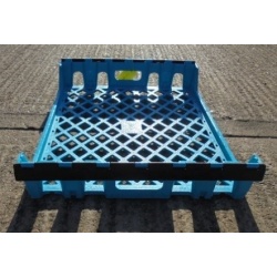 Used Blue Vented Plastic Tray
