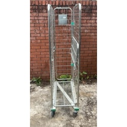 Second Hand Used 3 Sided Narrow Aisle Rollcage