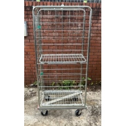 Second Hand 3 Sided Narrow Aisle Rollcage