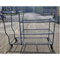 Second Hand Used 3 Tiered Picking Trolley with Step