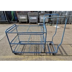 Second hand Used 3 Tiered Picking Trolley with Step