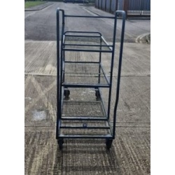 Used Second hand 3 Tiered Picking Trolley with Step