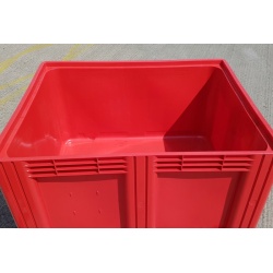 plastic pallet box red 1691c3 inside
