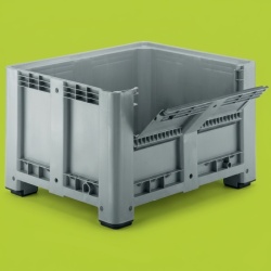 Plastic Pallet Box with Half Drop Front Door