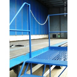 Trailer Side Access Mobile Platform with steps - 1.3m with chain