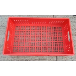Used Red Vented Stacking Boxes