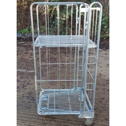 Second hand 3 Sided A Frame roll cage with integral Shelf HW48