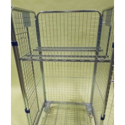 4 Sided Merchandising Roll Cage Trolley For General Purpose Shelf