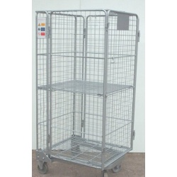 Used 4 Sided Mesh Roll Pallet