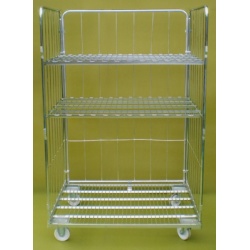Jumbo Demountable Roll Pallet with Two Shelves