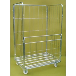Jumbo roll pallet with half-drop front