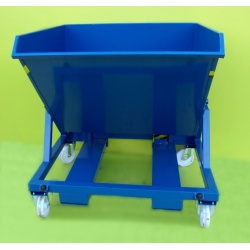 Roll Forward tipping skip on wheels LT470 Tip Bin