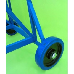 Heavy duty rugged wheels for mobile steps