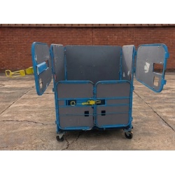 4 Sided Warehouse Trolley with 4 Opening Doors