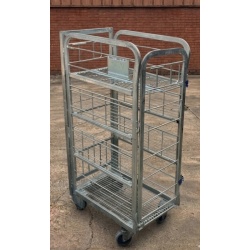 Second Hand Milk Dolly with Shelves