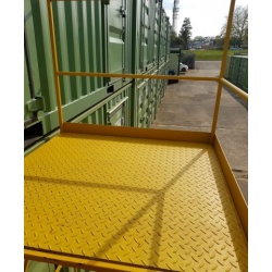 Double Stacked Storage Container Platform Access Steps