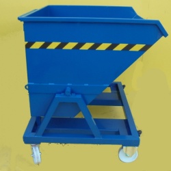 Roll Forward tipping skip on wheels LT470